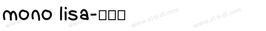 mono lisa字体转换
